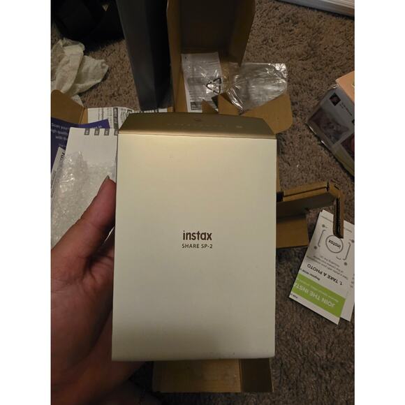 Fujifilm Instax Share SP-2 Mobile Printer (Gold) - Picture 2 of 6